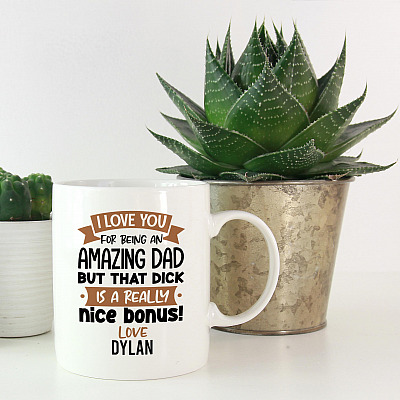 Alternative view of Personalized I Love You For Being An Amazing Dad Ceramic Coffee Mug - Water Bottle - Color Changing Mug