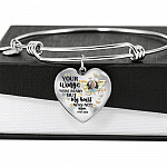 Personalized Photo Butterfly Your Wings Were Ready but My Heart Was Not Heart Pendant Necklace