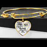 Personalized Photo Butterfly Your Wings Were Ready but My Heart Was Not Heart Pendant Necklace