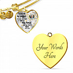 Personalized Photo Butterfly Your Wings Were Ready but My Heart Was Not Heart Pendant Necklace