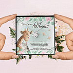 To A New Mama You're Your Baby's Hero I Know You Will An Amazing Mother Love Knot Pendant Necklace