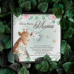 To A New Mama You're Your Baby's Hero I Know You Will An Amazing Mother Love Knot Pendant Necklace