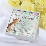 To A New Mama You're Your Baby's Hero I Know You Will An Amazing Mother Love Knot Pendant Necklace