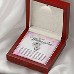 To My Mother-In-Law I Never Thought I'd Find The One Till I Met Your Son Double Hearts Pendant Necklace