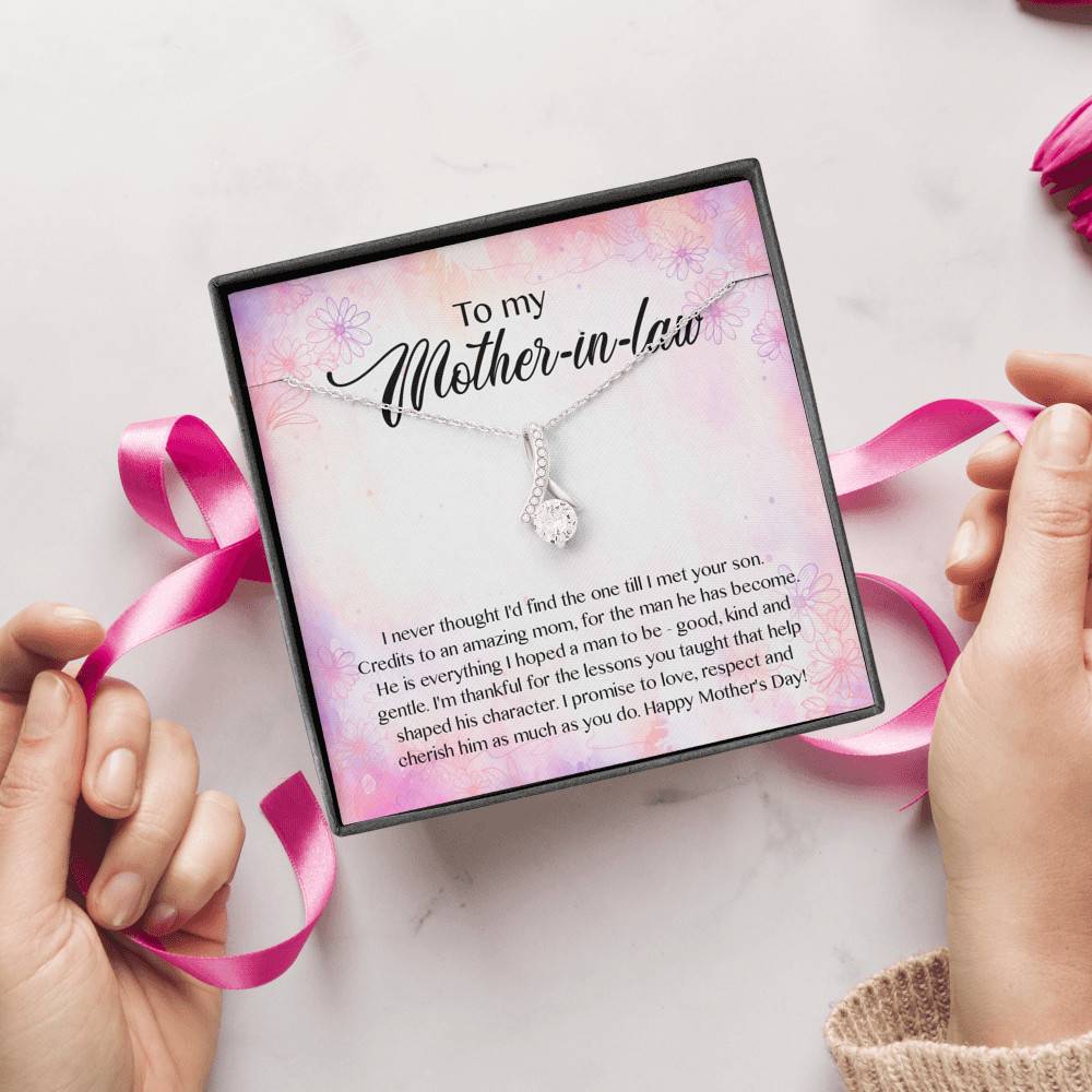 To My Mother-In-Law I Never Thought I'd Find The One Till I Met Your Son Alluring Beauty Necklace
