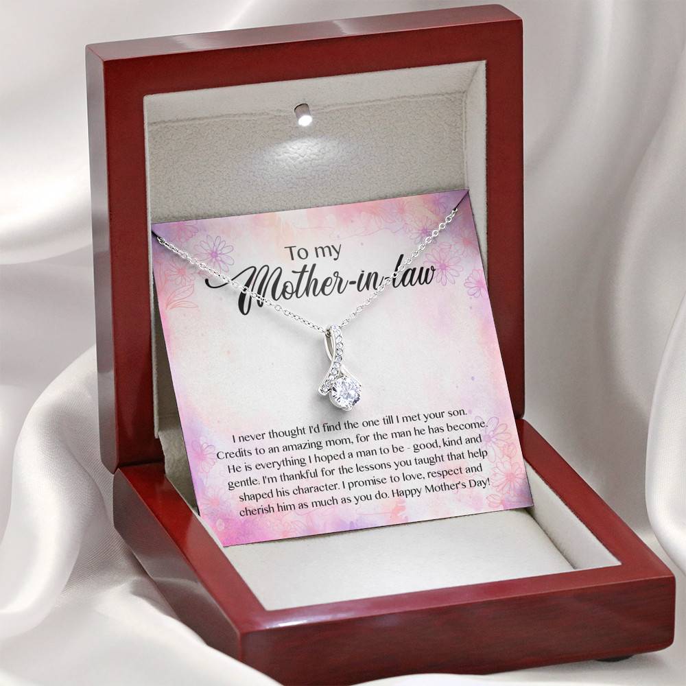 To My Mother-In-Law I Never Thought I'd Find The One Till I Met Your Son Alluring Beauty Necklace