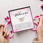 To My Mother-In-Law I Never Thought I'd Find The One Till I Met Your Son Interlocking Hearts Pendant Necklace To My Mother-In-Law I Never Thought I'd Find The One Till I Met Your Son Interlocking Hearts Pendant Necklace