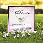 To My Mother-In-Law I Never Thought I'd Find The One Till I Met Your Son Interlocking Hearts Pendant Necklace To My Mother-In-Law I Never Thought I'd Find The One Till I Met Your Son Interlocking Hearts Pendant Necklace