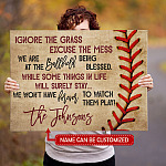4VT. Ignore The Grass Baseball canvas mk1