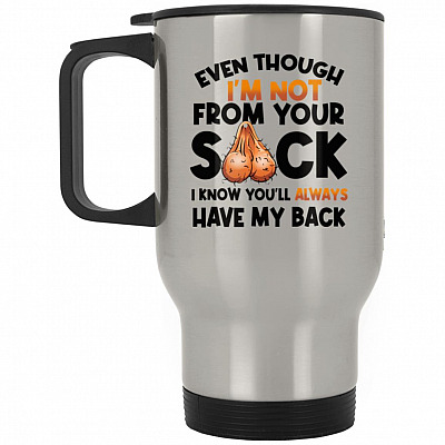 14 oz. Silver Travel Mug