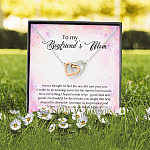 To My Boyfriend's Mom I Never Thought I'd Find The One Till I Met Your Son Interlocking Hearts Pendant Necklace To My Boyfriend's Mom I Never Thought I'd Find The One Till I Met Your Son Interlocking Hearts Pendant Necklace