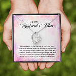 To My Boyfriend's Mom I Never Thought I'd Find The One Till I Met Your Son Forever Love Pendant Necklace