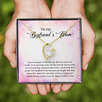 To My Boyfriend's Mom I Never Thought I'd Find The One Till I Met Your Son Forever Love Pendant Necklace