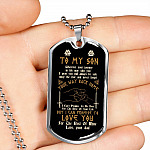 Viking Dad To My Son Wherever Your Journey In Life May Take You Dad And Son Dog Tag Pendant Necklace Viking Dad To My Son Wherever Your Journey In Life May Take You Dad And Son Dog Tag Pendant Necklace