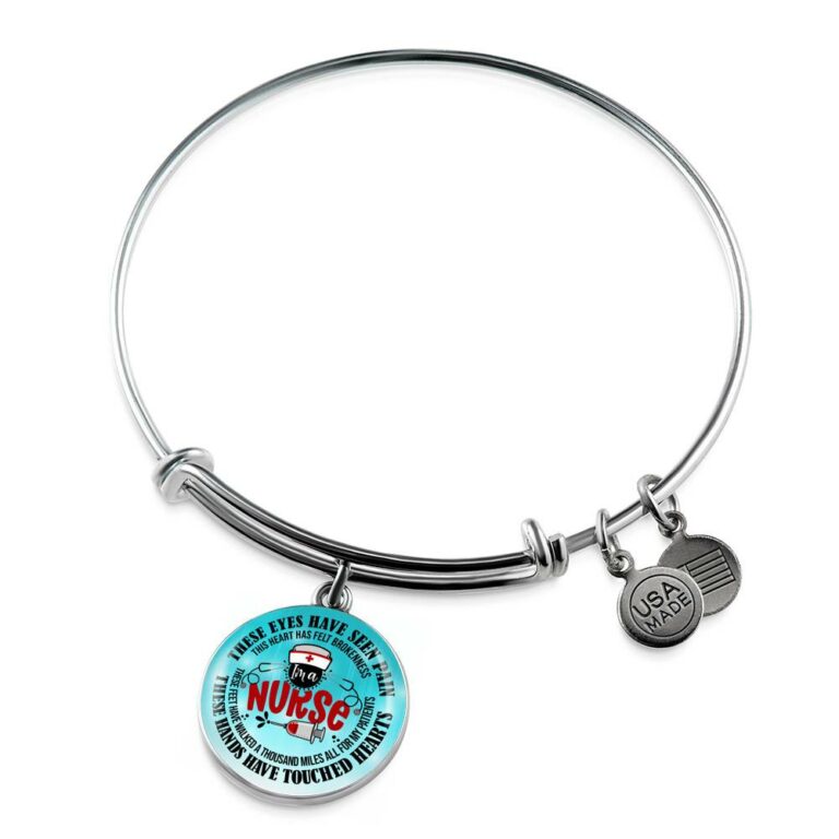 I Am A Nurse These Eyes Have Seen Pain These Hands Have Touched Hearts Luxury Circle Pendant Necklace