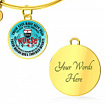 I Am A Nurse These Eyes Have Seen Pain These Hands Have Touched Hearts Luxury Circle Pendant Necklace