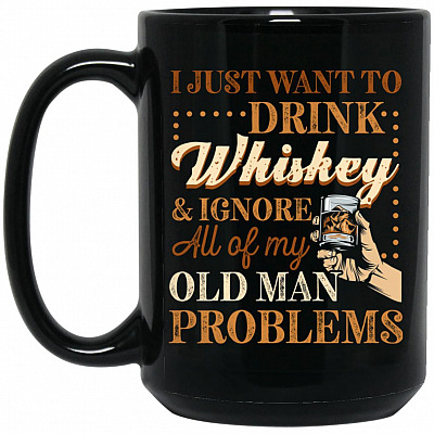 15 oz. Black Mug