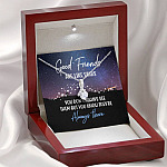 Good Friends Are Like Stars They're Always There Alluring Beauty Pendant Necklace