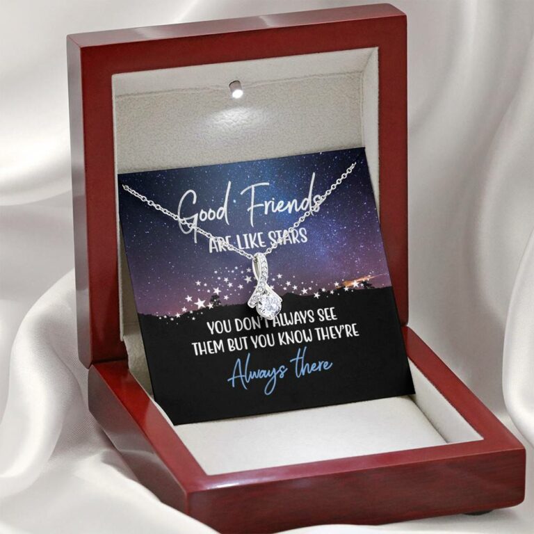 Good Friends Are Like Stars They're Always There Alluring Beauty Pendant Necklace