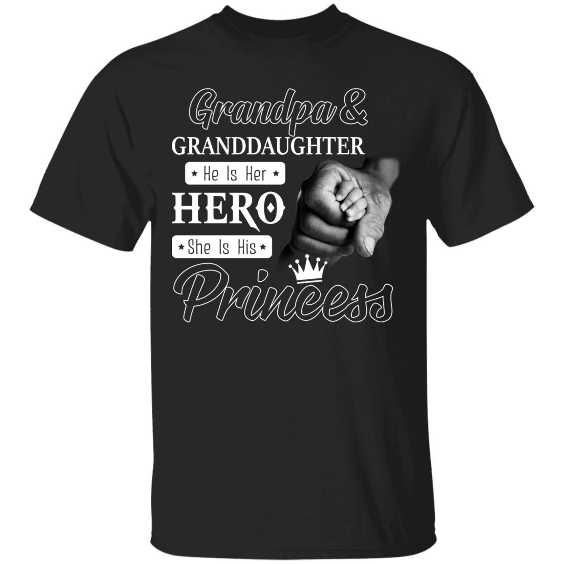 Grandpa And Granddau, Black, Unisex T-Shirt