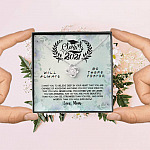 Class Of 2021 I Want You To Believe Deep In Your Heart Love Knot Necklace - Graduation Gifts From Mom