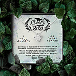 Class Of 2021 I Want You To Believe Deep In Your Heart Love Knot Necklace - Graduation Gifts From Mom