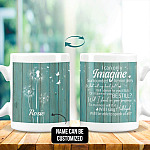 Personalized I Can only Imagine Surrounded by Your Glory What Will My Heart Feel Two Sided Ceramic Coffee Mug