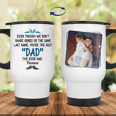 14 oz. White Travel Mug