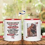 2VT. Would Fight A Bear Dog Dad SAMPLE DESIGN 11OZ Accent Mug-Red