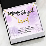 Mama Of An Angel I Carried You Every Second Of Your Life Love You For Every Second Of Mine Scripted Love Pendant Necklace
