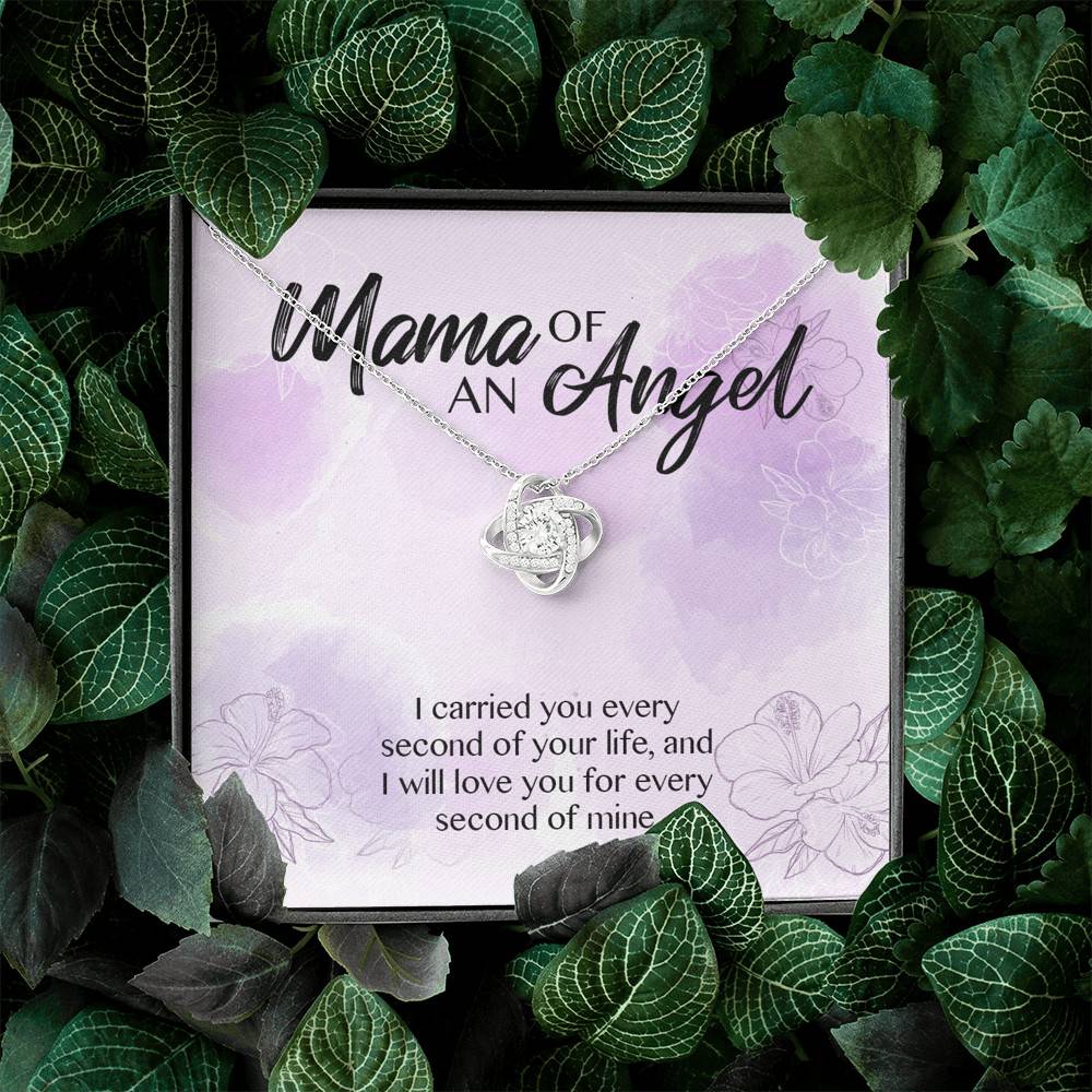 Mama Of An Angel I Carried You Every Second Of Your Life Love You For Every Second Of Mine Love Knot Pendant Necklace Mama Of An Angel I Carried You Every Second Of Your Life Love You For Every Second Of Mine Love Knot Pendant Necklace