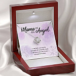 Mama Of An Angel I Carried You Every Second Of Your Life Love You For Every Second Of Mine Love Knot Pendant Necklace Mama Of An Angel I Carried You Every Second Of Your Life Love You For Every Second Of Mine Love Knot Pendant Necklace