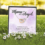 Mama Of An Angel I Carried You Every Second Of Your Life Love You Every Second Of Mine Interlocking Hearts Pendant Necklace