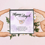 Mama Of An Angel I Carried You Every Second Of Your Life Love You Every Second Of Mine Interlocking Hearts Pendant Necklace