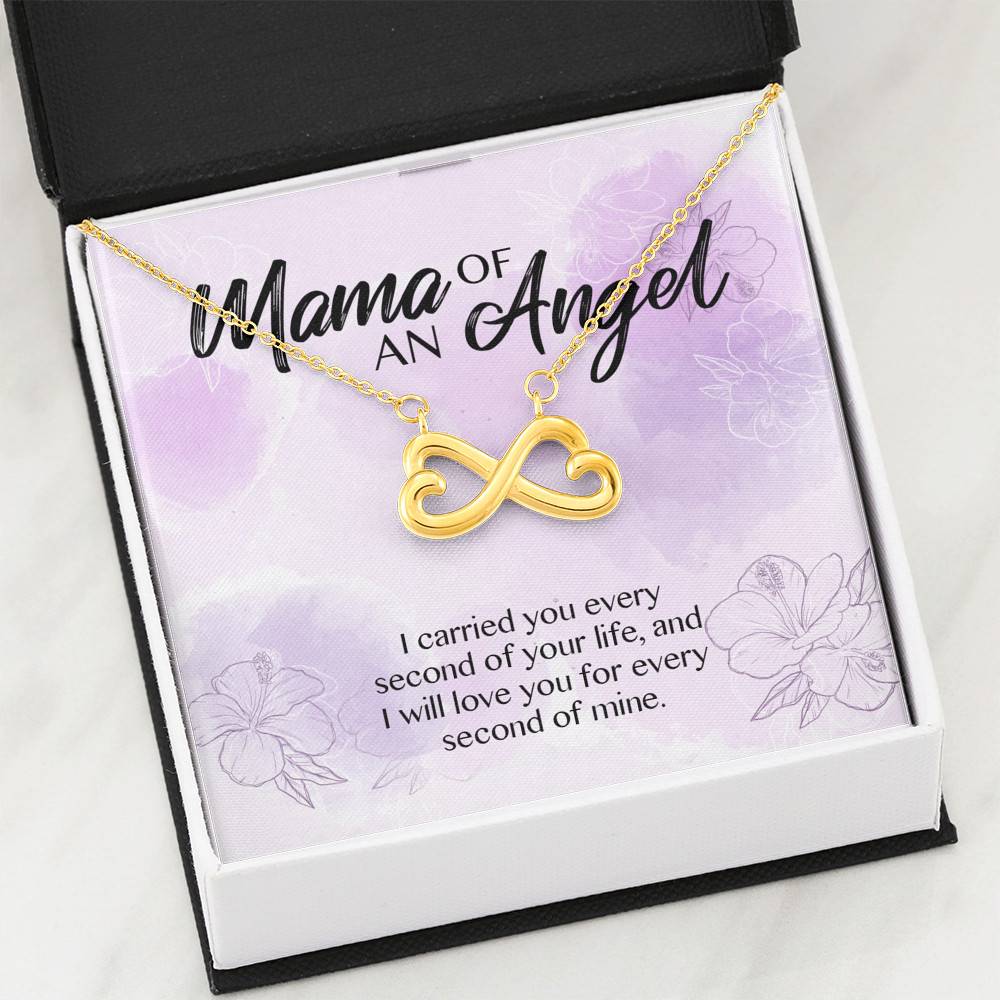 Mama Of An Angel I Carried You Every Second Of Your Life Love You For Every Second Of Mine Infinity Heart Pendant Necklace Mama Of An Angel I Carried You Every Second Of Your Life Love You For Every Second Of Mine Infinity Heart Pendant Necklace