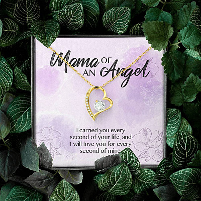 Mama Of An Angel I Carried You Every Second Of Your Life Love You For Every Second Of Mine Forever Love Pendant Necklace