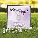 Mama Of An Angel I Carried You Every Second Of Your Life Love You For Every Second Of Mine Forever Love Pendant Necklace