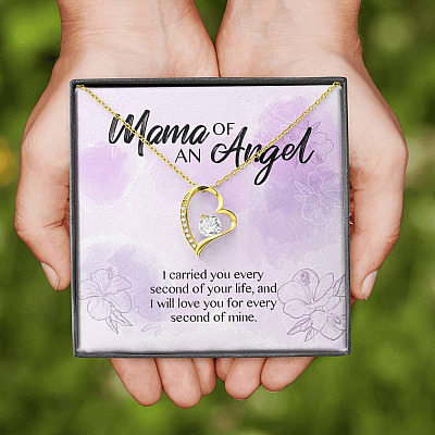 Mama Of An Angel I Carried You Every Second Of Your Life Love You For Every Second Of Mine Forever Love Pendant Necklace