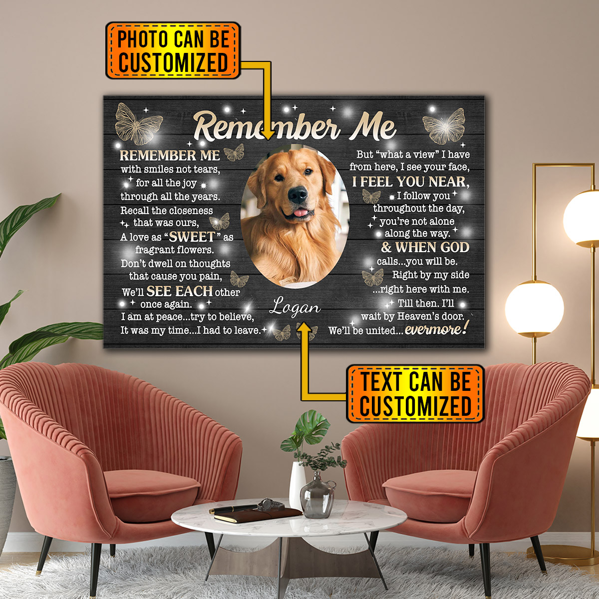 Poster Frame in living room Psd Mockup