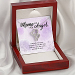 Mama Of An Angel I Carried You Every Second Of Your Life Love You For Every Second Of Mine Double Hearts Pendant Necklace