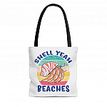 Shell Yeah Beaches Vintage All Over Print Tote - Shoulder Bag