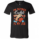 Funny Retirement Gift I'm, Black, V-Neck T-Shirt
