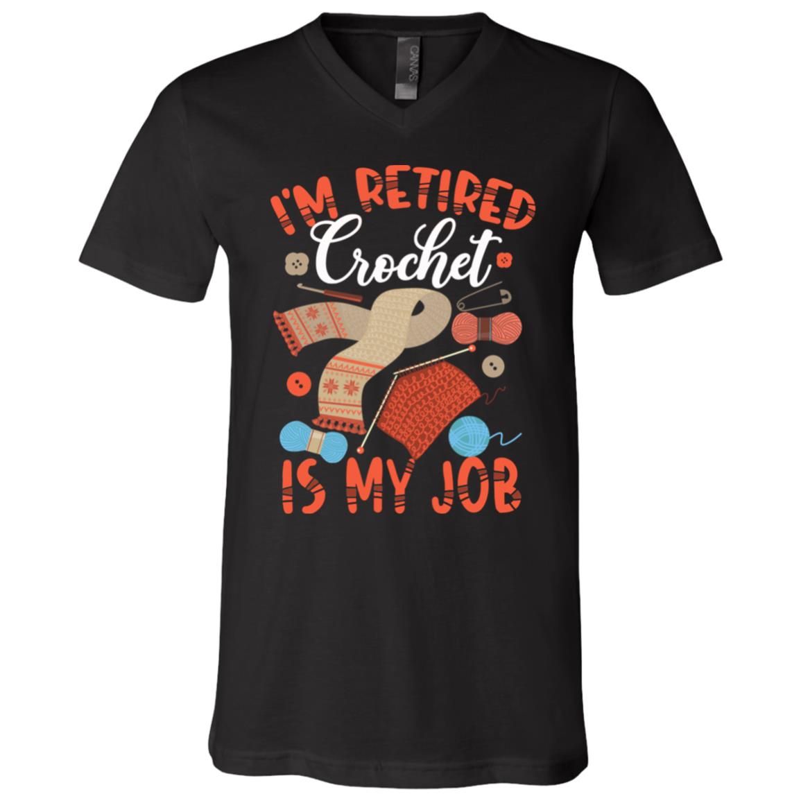 Funny Retirement Gift I'm, Black, V-Neck T-Shirt