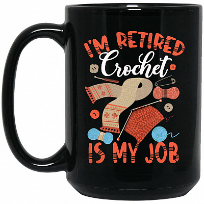 15 oz. Black Mug