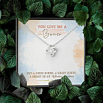 You Give Me A Boner Not A Penis Boner A Heart Boner A Heart On Funny Girlfriend Love Knot Necklace