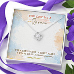 You Give Me A Boner Not A Penis Boner A Heart Boner A Heart On Funny Girlfriend Love Knot Necklace