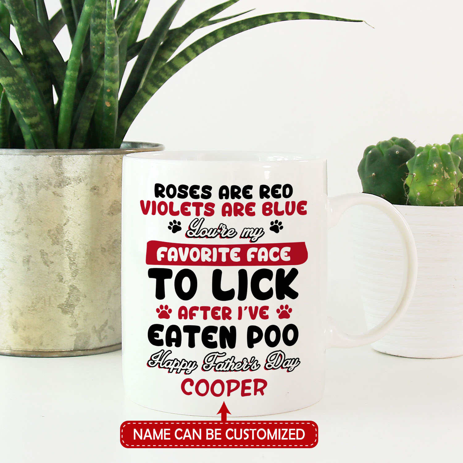 9VT. Roses Are Red Father's Day mug mk3
