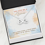 You Give Me A Boner Not A Penis Boner A Heart Boner A Heart On Funny Girlfriend Infinity Heart Pendant Necklace