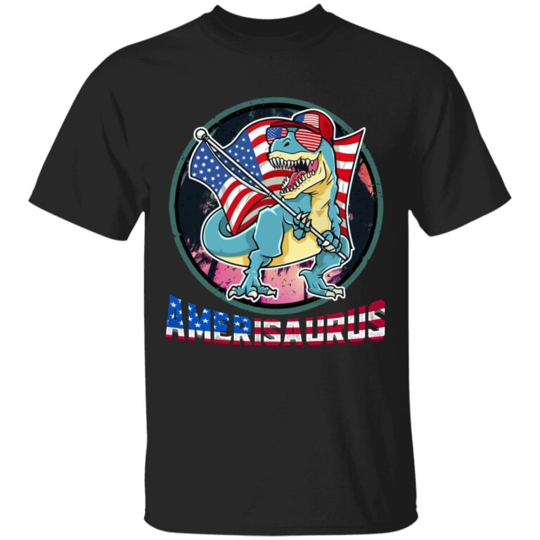 amerisaurus, Black, Unisex T-Shirt