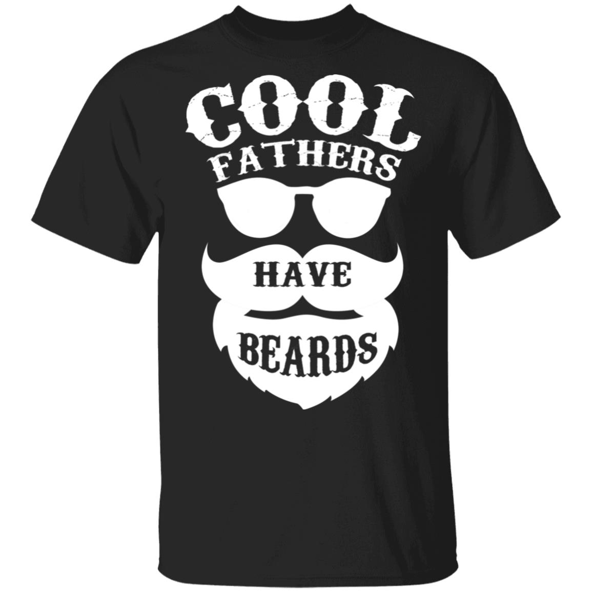 Cool Fathers Have Beards, Black, Unisex T-Shirt